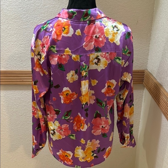 NWT Blashe Floral Purple Women's Top - Picture 7 of 7